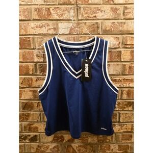 Prince Women's Fashion Tank Top Navy Blue Athletic Sleeveless Activewear
